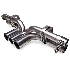 Tubi Style - Porsche GT3/GT3RS Three-Pipe Center Muffler Delete (Stainless)